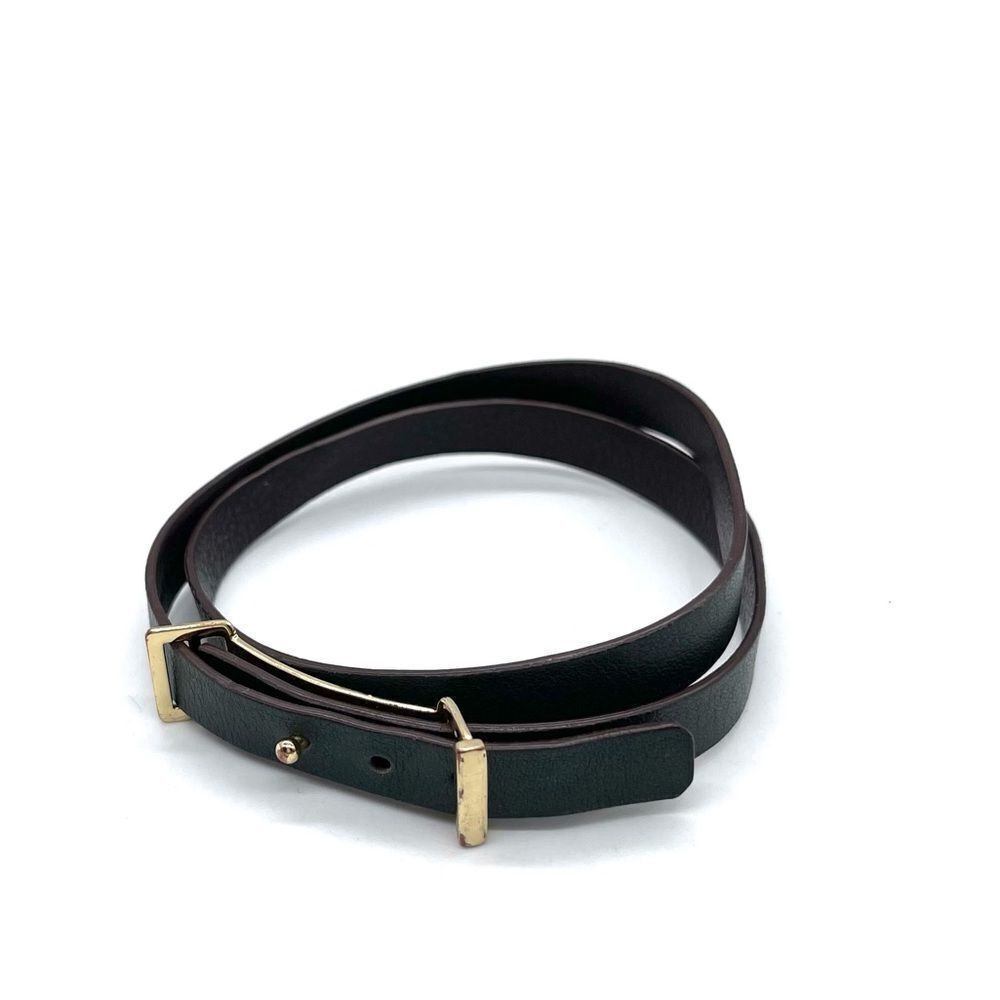 Carolina Herrera Wrap Leather Bracelet